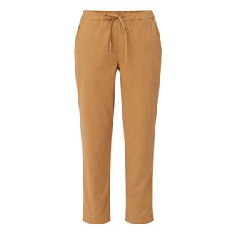 Max Mara Parco Tie Waist Crop Broeken - Dames - Vrijetijds broeken - Beige - XS - Katoen - Broeken