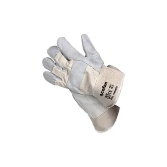 cofan Cofan - Guantes De Serraje Americano Especiales Para Carga Y Descarga En388 De Talla &Uacute;nica En Bl&iacute;ster De 12 Pares T-10 (bl&iacute;ster 12 Pares)