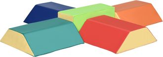 HOMCOM Bloques de espuma 48x19x48 cm multicolor