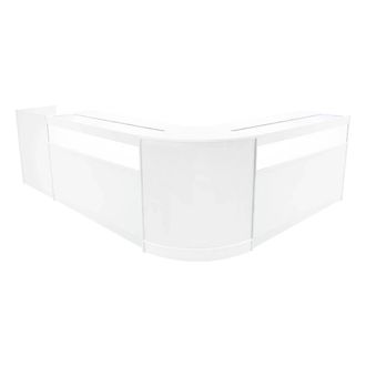MonsterShop Luna LED Shop Counter Set CM60, TB60 & 2 x B1500 - White