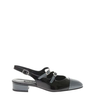 Carel Black Leather Pumps