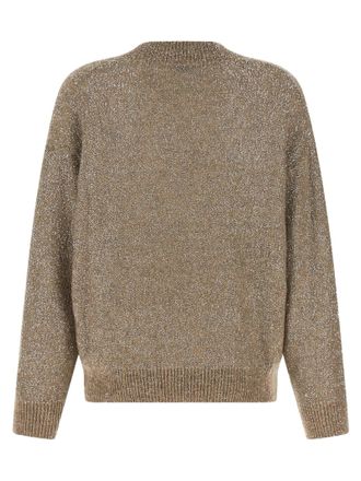 Brunello Cucinelli Sequin-Embellished Virgin Wool Sweater - Beige