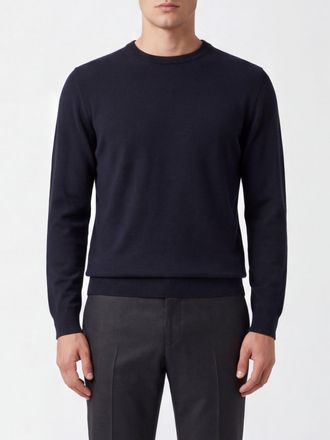 Zanone Pure Virgin Wool Crewneck Jumper with Ribbed Cuffs and Hem