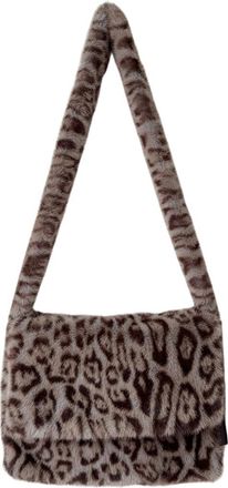 Generic One-shoulder faux wool bag large capacity crossbody bag