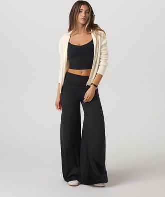 Vuori Clothing Halo Easy Wideleg Pants | Solid Black | XS, Size Extra Small