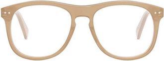 Celine CL50130I047 Rounded Acetate Eyeglasses - Beige