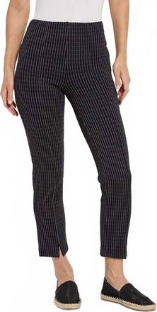 Lyssé Wisteria Ankle Pant In Chic Grid