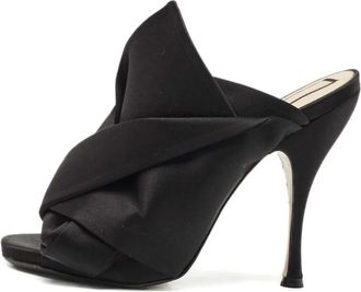 N&deg;21 Mules a punta aperta - Nero