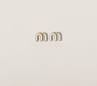 Miu Miu Enameled metal earrings