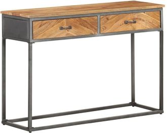 vidaXL Console Table 110x35x75 cm Solid Acacia Wood vidaXL