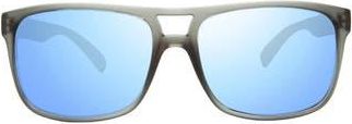 Revo Cooper 65mm Polarized Wrap Sunglasses in Matte Crystal Grey at Nordstrom Rack