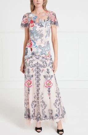 Temperley London Bilbao Gown in Rosewater at Nordstrom, Size 10