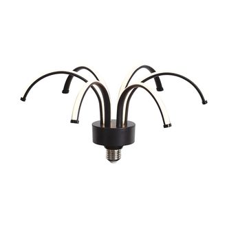 LUEDD Qazqa L&aacute;mpara Led Decorativa E27 Negra 6w 450 Lm 3000k