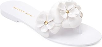 Jack Rogers Amelia Flower Jelly Sandal in White at Nordstrom, Size 10