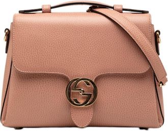 Gucci Pre-owned Gucci Small Dollar Calf Interlocking G Satchel Ladies SOSS2LC6XFPPDTQ2
