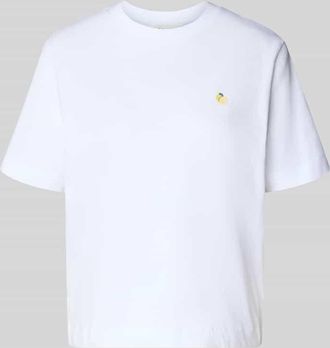 Selected Boxy Fit T-Shirt aus reiner Baumwolle Modell ELLA in Weiss, Gr&ouml;&szlig;e XL