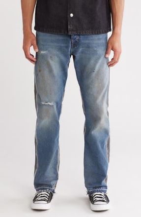 Purple Two-Tone Skinny Jeans in Washed Indigo at Nordstrom Rack, Size 30