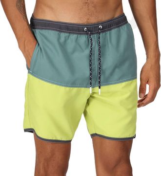 Regatta Mens Benicio Swim Shorts Green