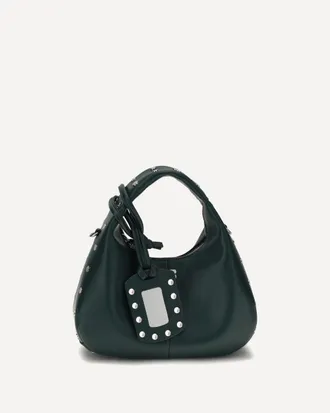 Ganni Mini studded Hobo Handbag Female UNI