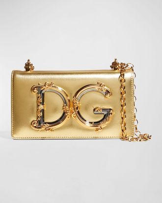 Dolce & Gabbana DG Girls Metallic Crossbody Bag
