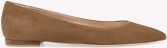 Gianvito Rossi Gianvito Flats in Brown Suede at Nordstrom, Size 41