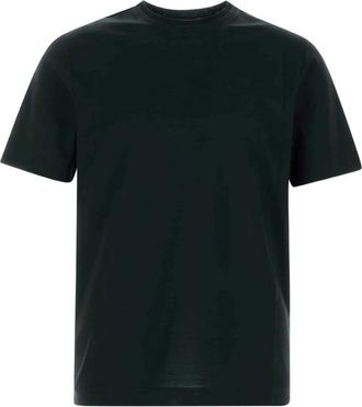 Canali Cotton Jersey T-shirt - Heren - T-shirts - Zwart - S - Katoen - Tops