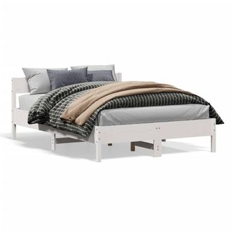 Berkfield Home Bed Frame without Mattress White 140x190 cm Solid Wood Pine