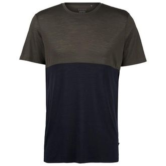Stoic MerinoChill MMXX. G&ouml;teborg Colorblock Tee Merinoshirt f&uuml;r Herren | schwarz