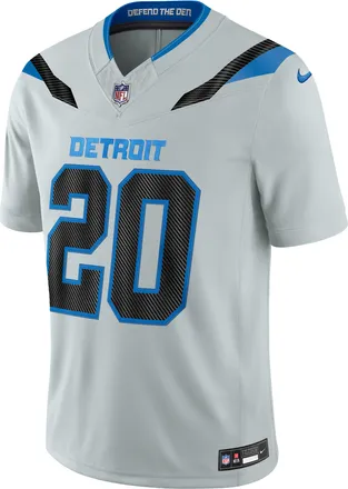Nike Barry Sanders Detroit Lions Rivalries Collection Nike Mens Dri-FIT NFL Limited Jersey in Grey | 37NM0JFLW1K-U90