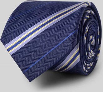 Olymp Krawatte aus reiner Seide in Marine, Größe 1