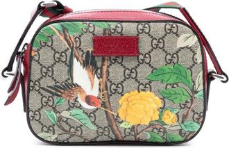 Gucci 2016-2025 GG Supreme Tian crossbody bag - Marrone