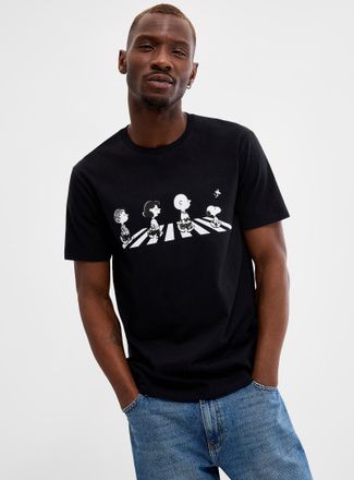 Le 31 Mens Peanuts and the gang T-shirt