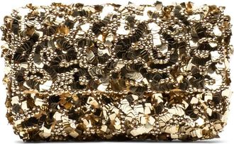 Frances Valentine Stardust Sequin Clutch in Gold at Nordstrom