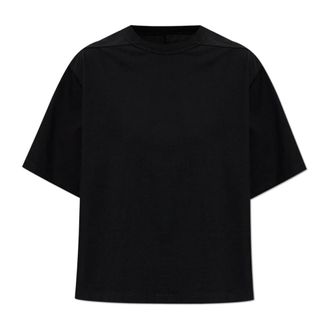 Rick Owens Tops, Dames, Zwart, XS, Katoen, T-shirt met naaddetail