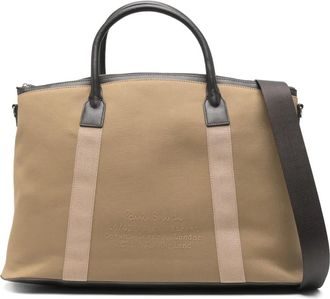 Paul Smith Borsa tote con zip - Toni neutri