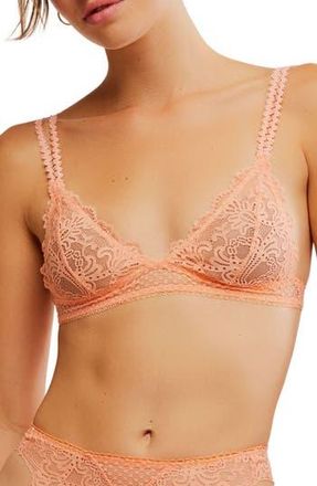 Free People Lace Lover Bralette in Brilliant Coral at Nordstrom Rack, Size X-Small