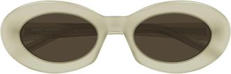 Saint Laurent Sunglasses Sl 594 011 Ivory/Brown Women