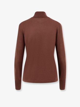 Aspesi Virgin Wool Turtleneck Sweater - Brown