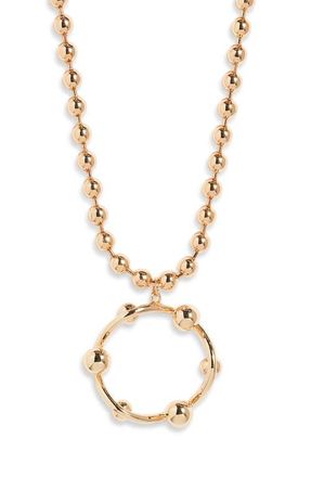 Open Edit Long Ball Chain Necklace in Gold at Nordstrom