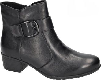 Solidus Kerry Laarsjes met Hak - Dames - Laarzen met Hak - Zwart - 40 1/2 EU - Leer - Schoenen