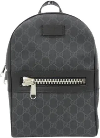 Gucci Pre-owned Backpacks, male, Black, Size: ONE SIZE Pre-owned GG Supreme Canvas Shoulder Bag