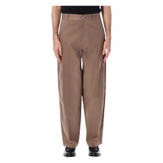 Christophe Lemaire Pantalones Barrel - Trousers - Hombre - Marr&oacute;n - L