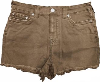 True Religion Womens Maisie High Rise Short In Brindle
