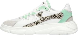 Hip Witte Lage Sneaker H1096L - Dames - Sneakers - Veelkleurig - 38 EU - Leer - Schoenen