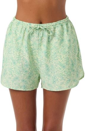 O'Neill Millie Paisley Shorts in Citron at Nordstrom, Size X-Small
