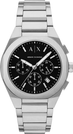 A|X Armani Exchange Mens Rafael Black Dial Watch