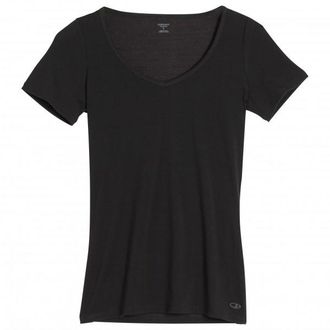 Icebreaker Siren S/S Sweetheart Merinounterwäsche für Damen | schwarz