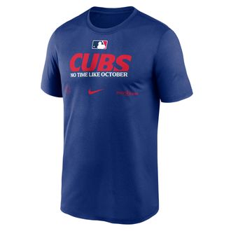 Nike Chicago Cubs 2026 Postseason Authentic Collection Legend Nike Mens Dri-FIT MLB T-Shirt in Blue | NKGK4EWEJW-D28