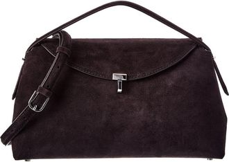 Toteme Toteme T-Lock Suede Top Handle Satchel