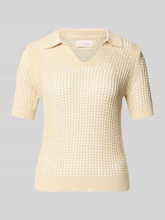 MC2 Saint Barth Strickshirt mit Umlegekragen Modell FLORA in Beige, Gr&ouml;&szlig;e XL